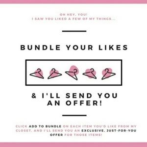 Bundle your likes & save $$$